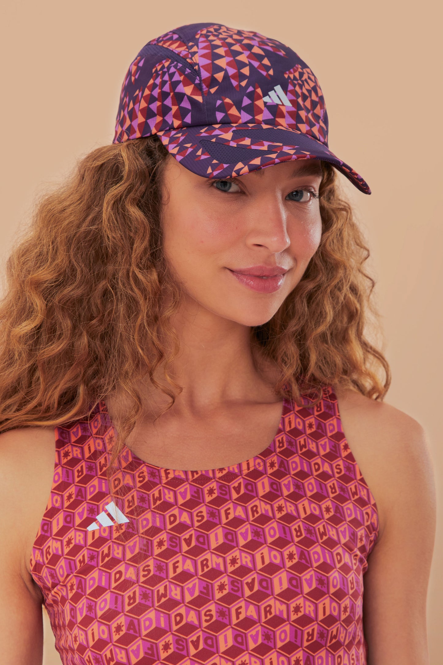 Purple Adidas Farm Rio Running Cap