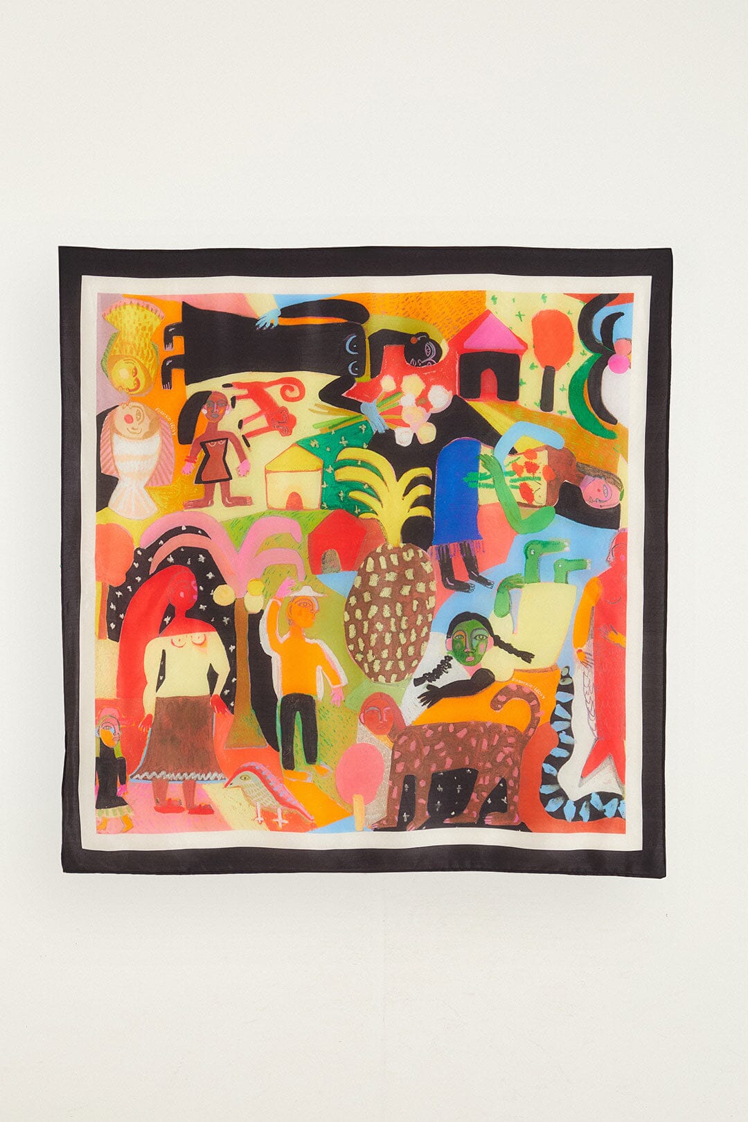 FARM Rio model wearing the Ana Leovy Farm Rio Scarf