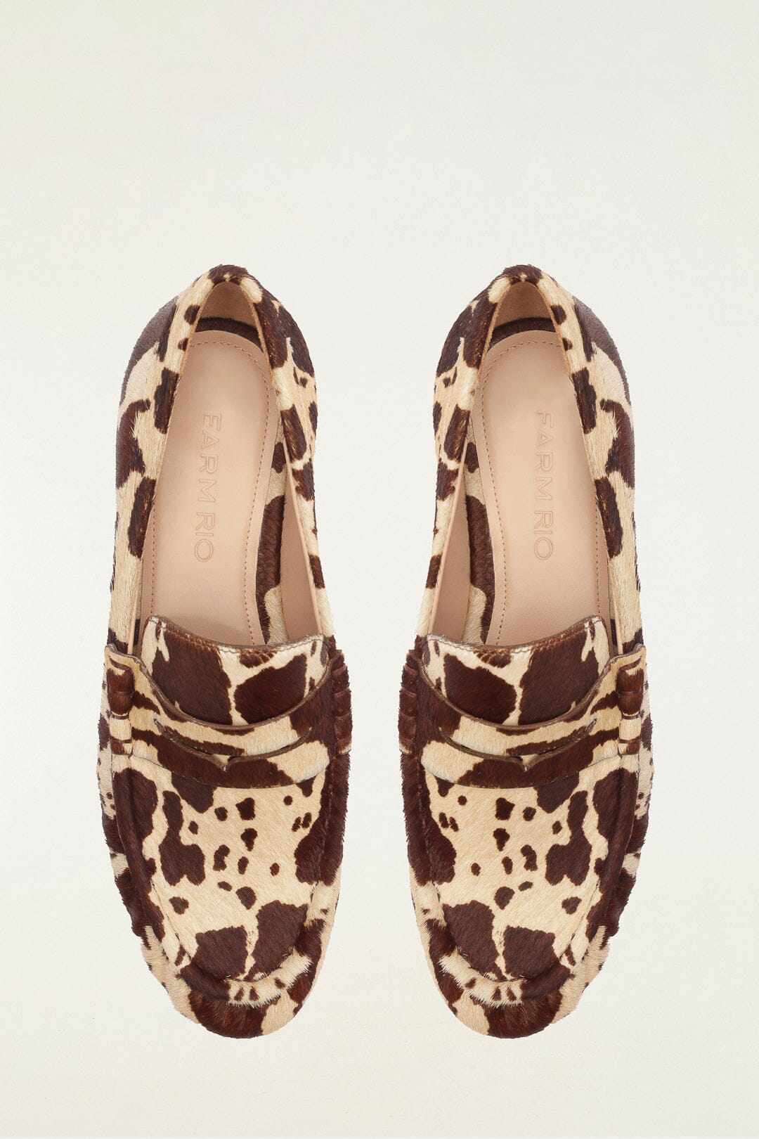 FARM Rio model wearing the Animal Print Heeled Loeafer