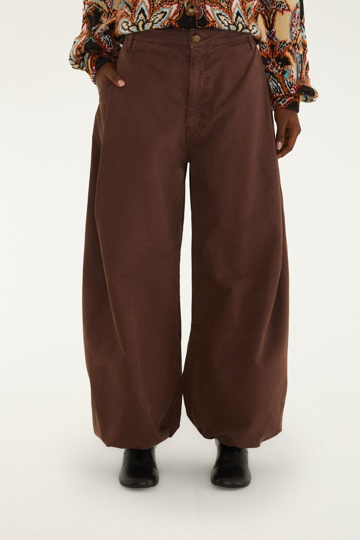 Balloon Pockets Twill Pants
