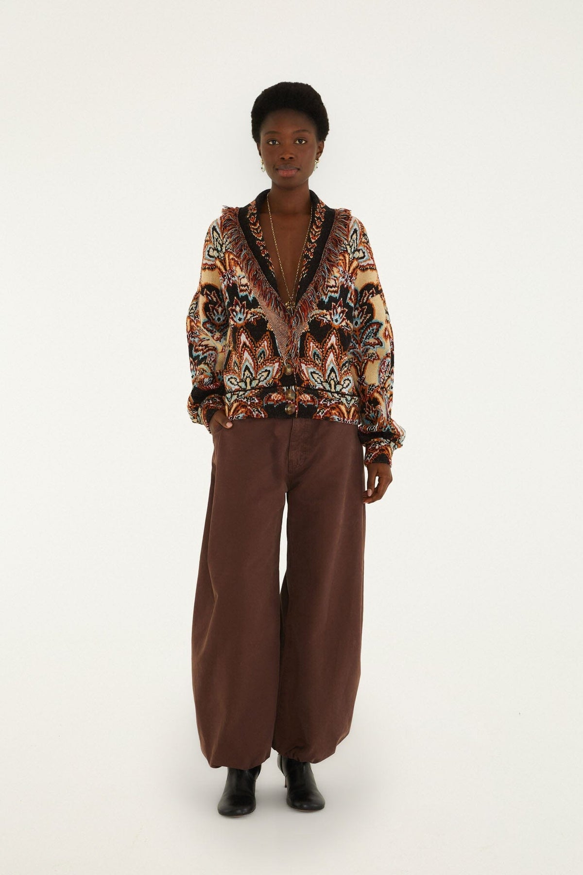Balloon Pockets Twill Pants