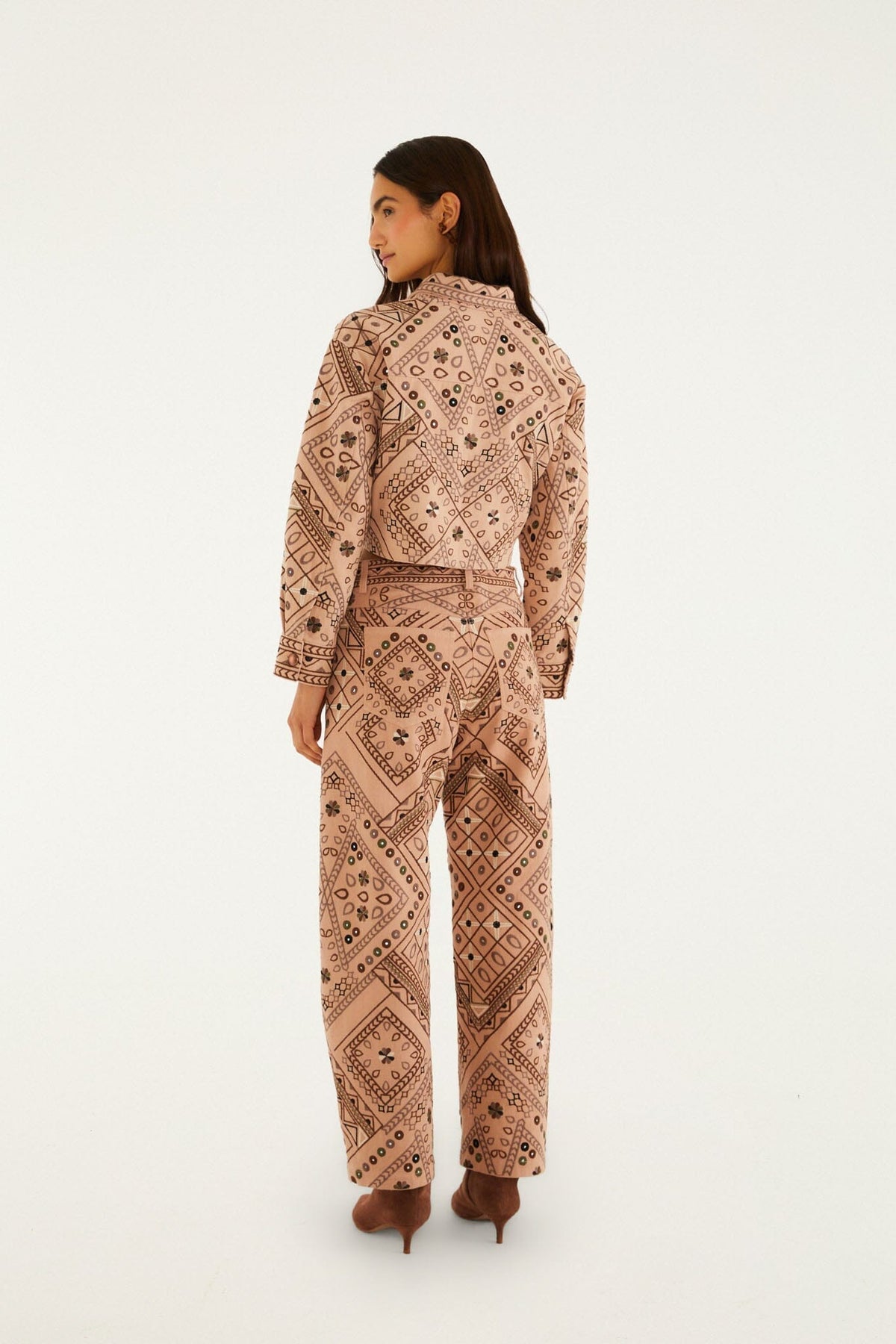 Beige Cosmopolitan Slim Pants