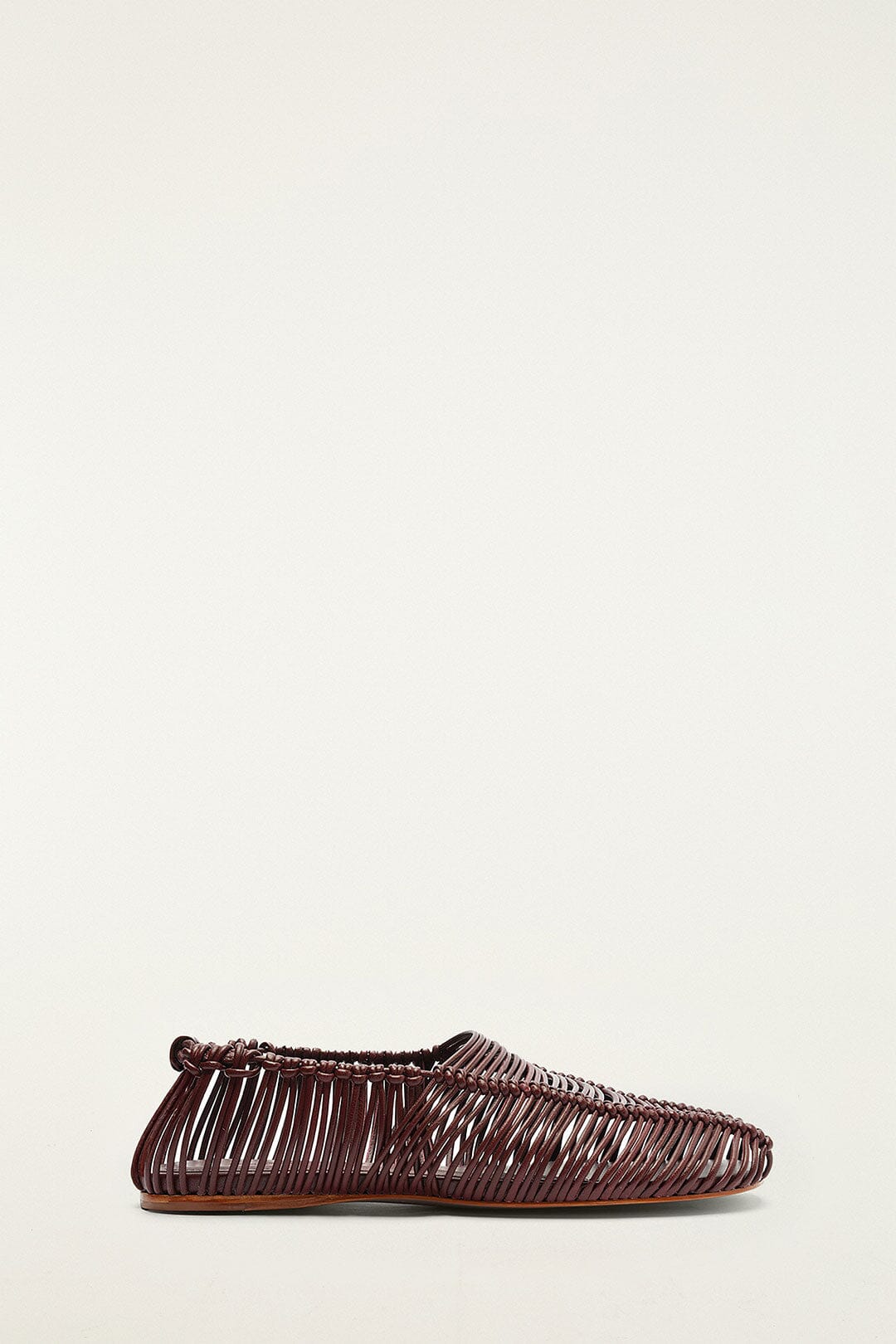FARM Rio model wearing the Brown Macrame Mary Jane Ballerina