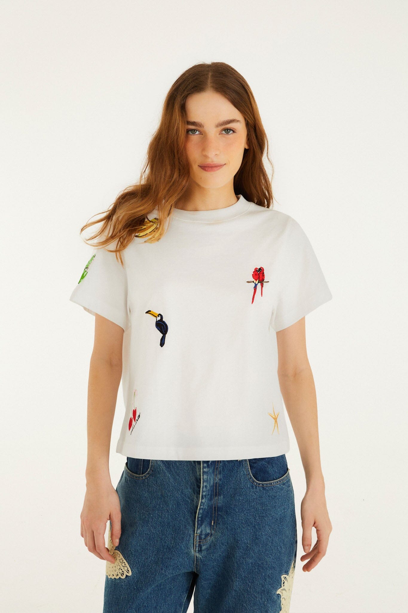 FARM Rio model wearing the Cool Day Relaxed T-Shirt