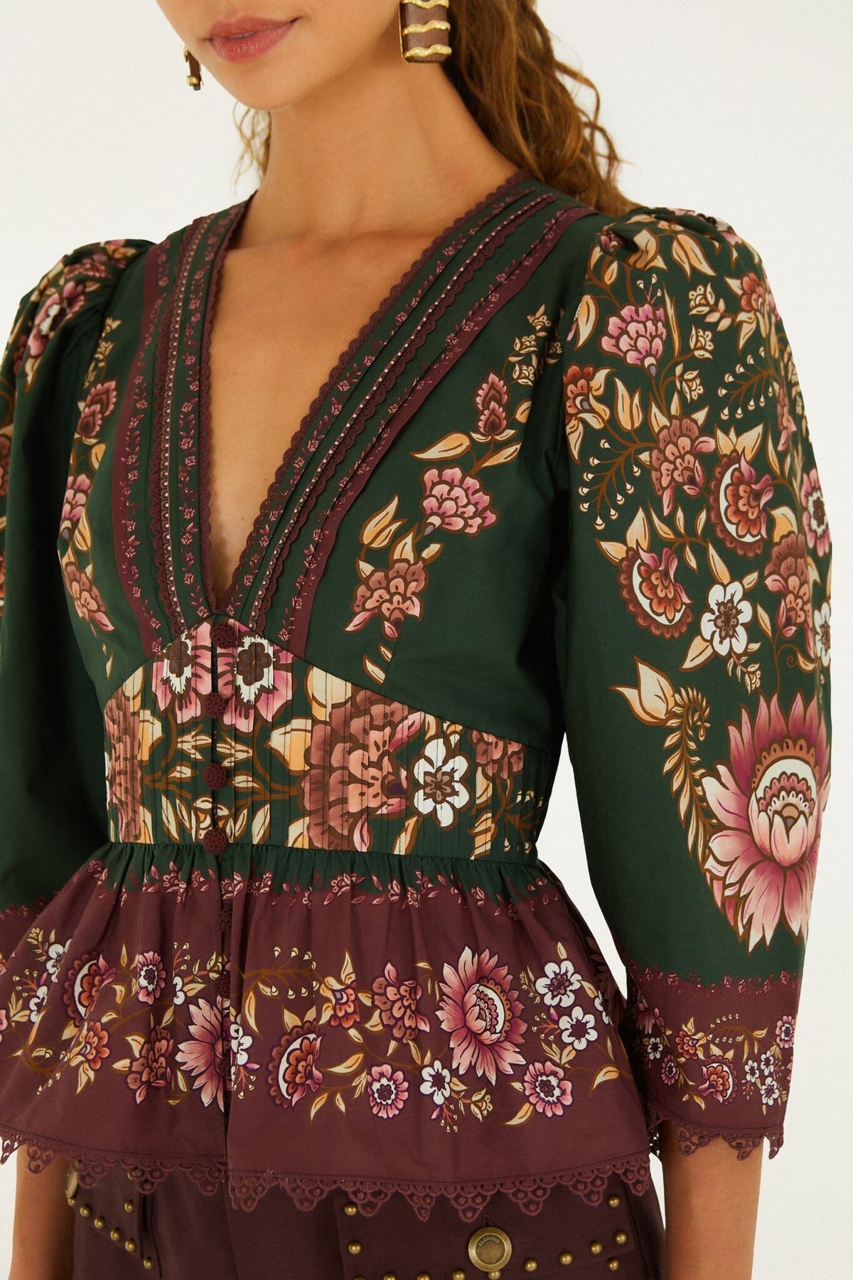 Daniela Lace Puff Sleeve Blouse