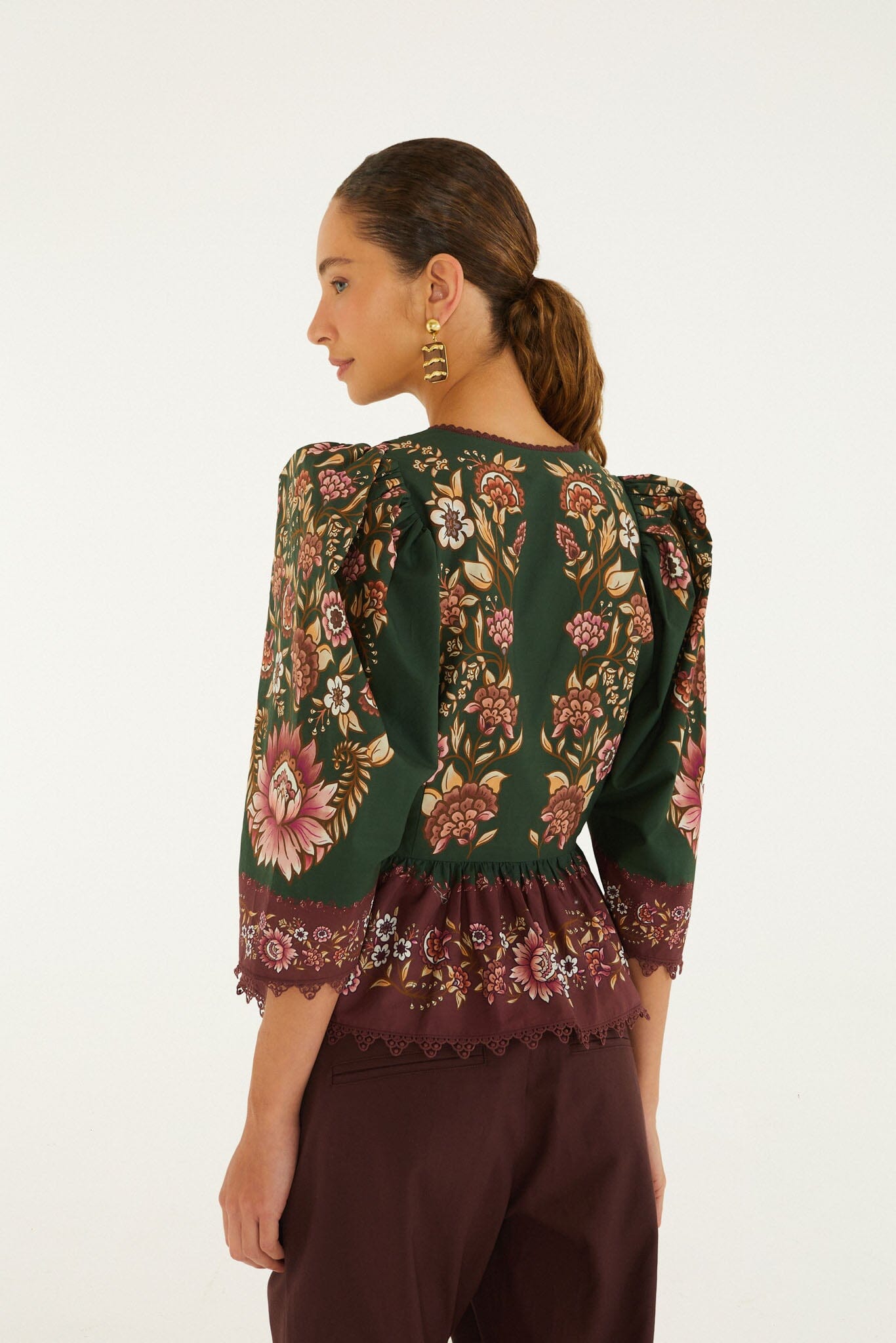 FARM Rio model wearing the Daniela Blouse