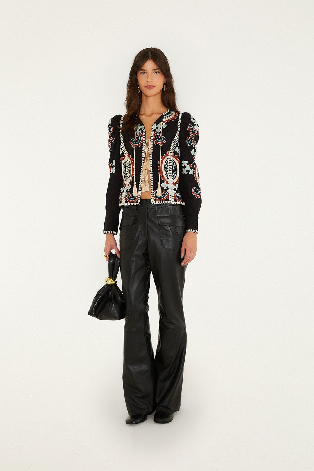 Fantasy Embroidered Long Sleeve Blouse