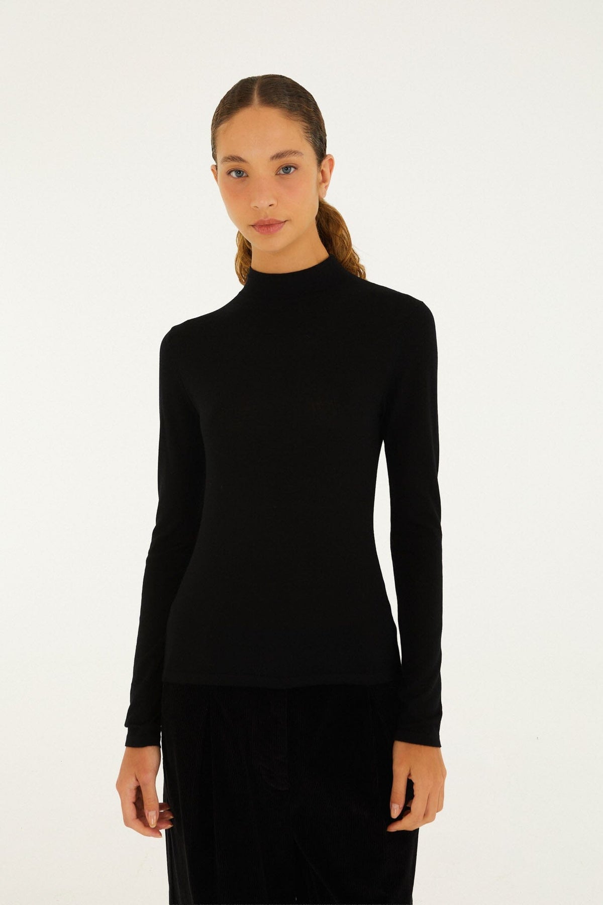 Knit Turtleneck Top