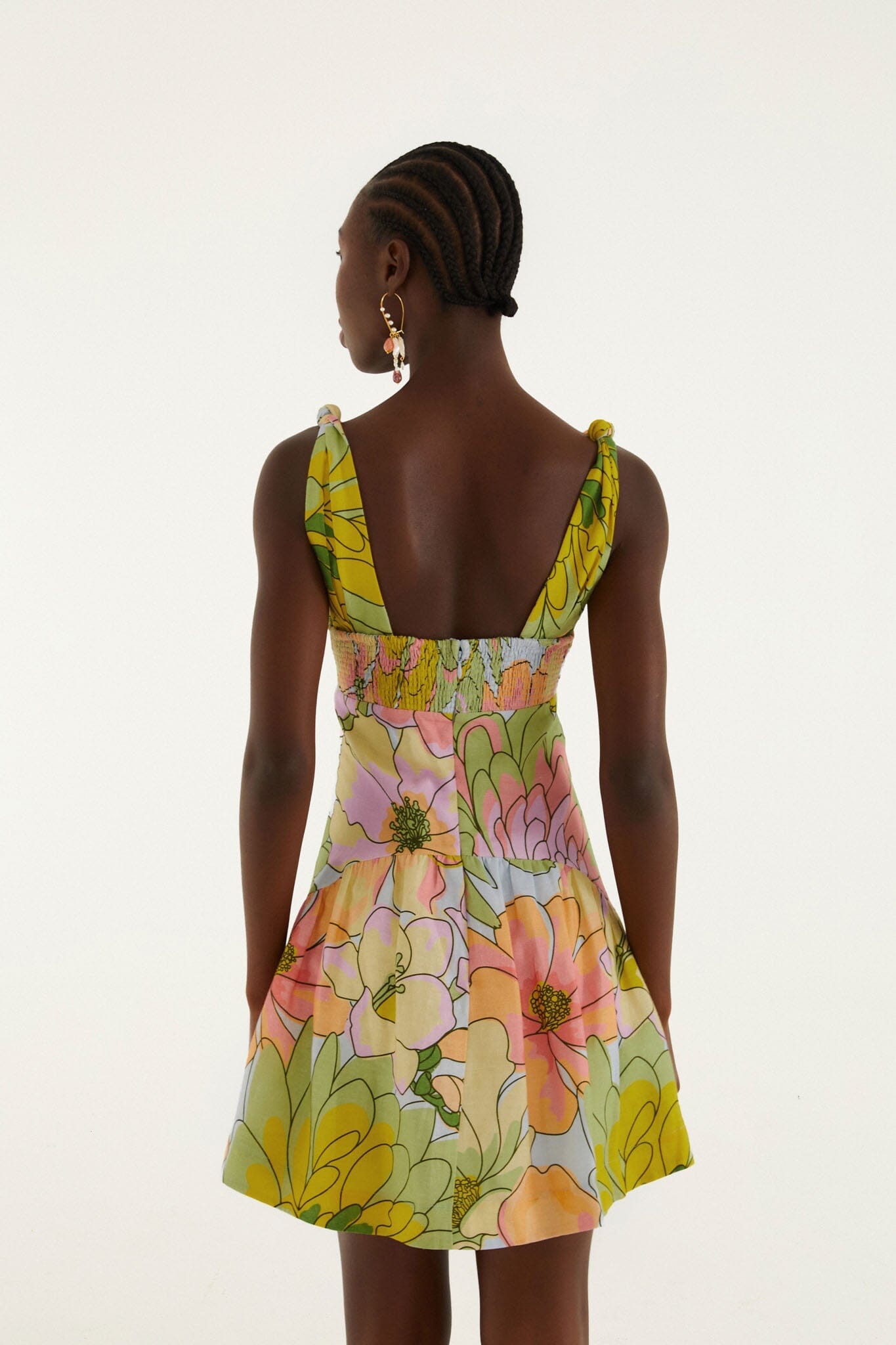 Light Blue Spring Affair Cut-Out  Mini Dress