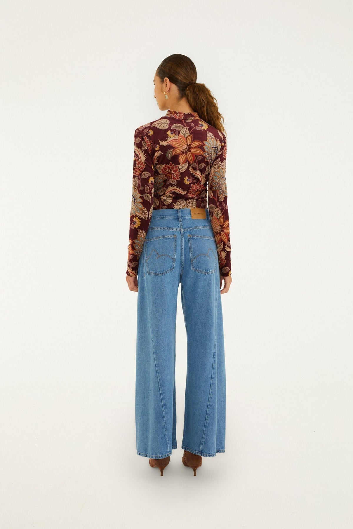 Light Wide-Leg Denim Pants