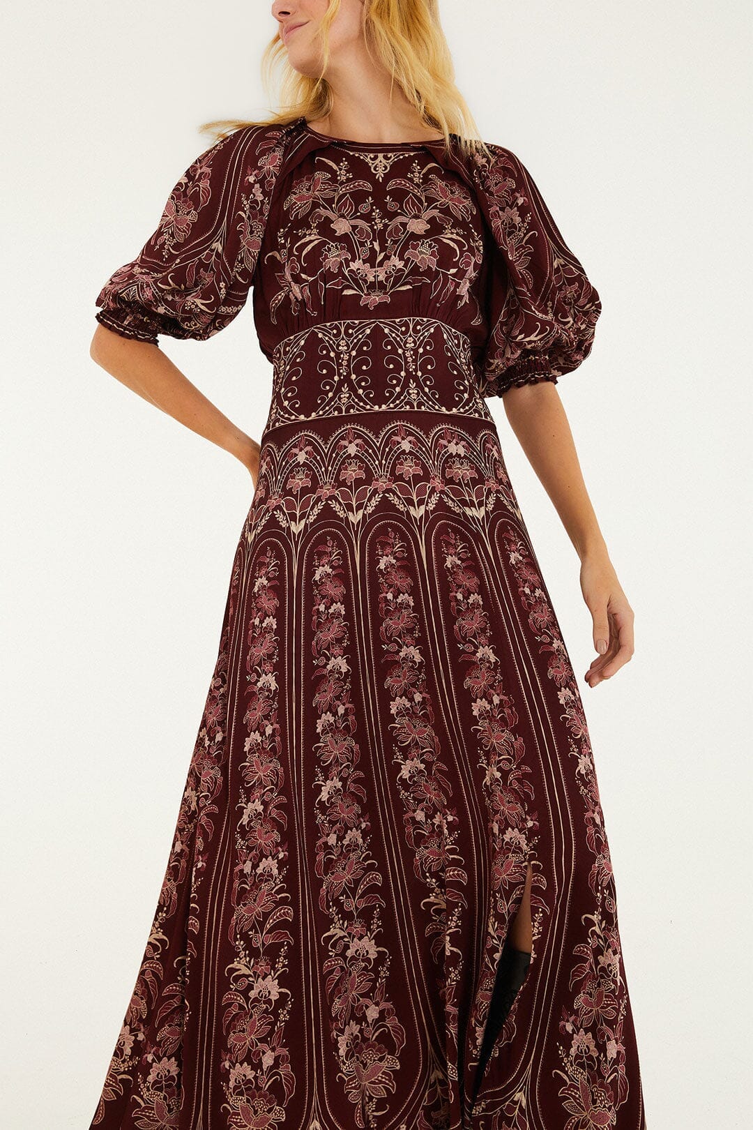 Liz Puff Sleeve Maxi Dress