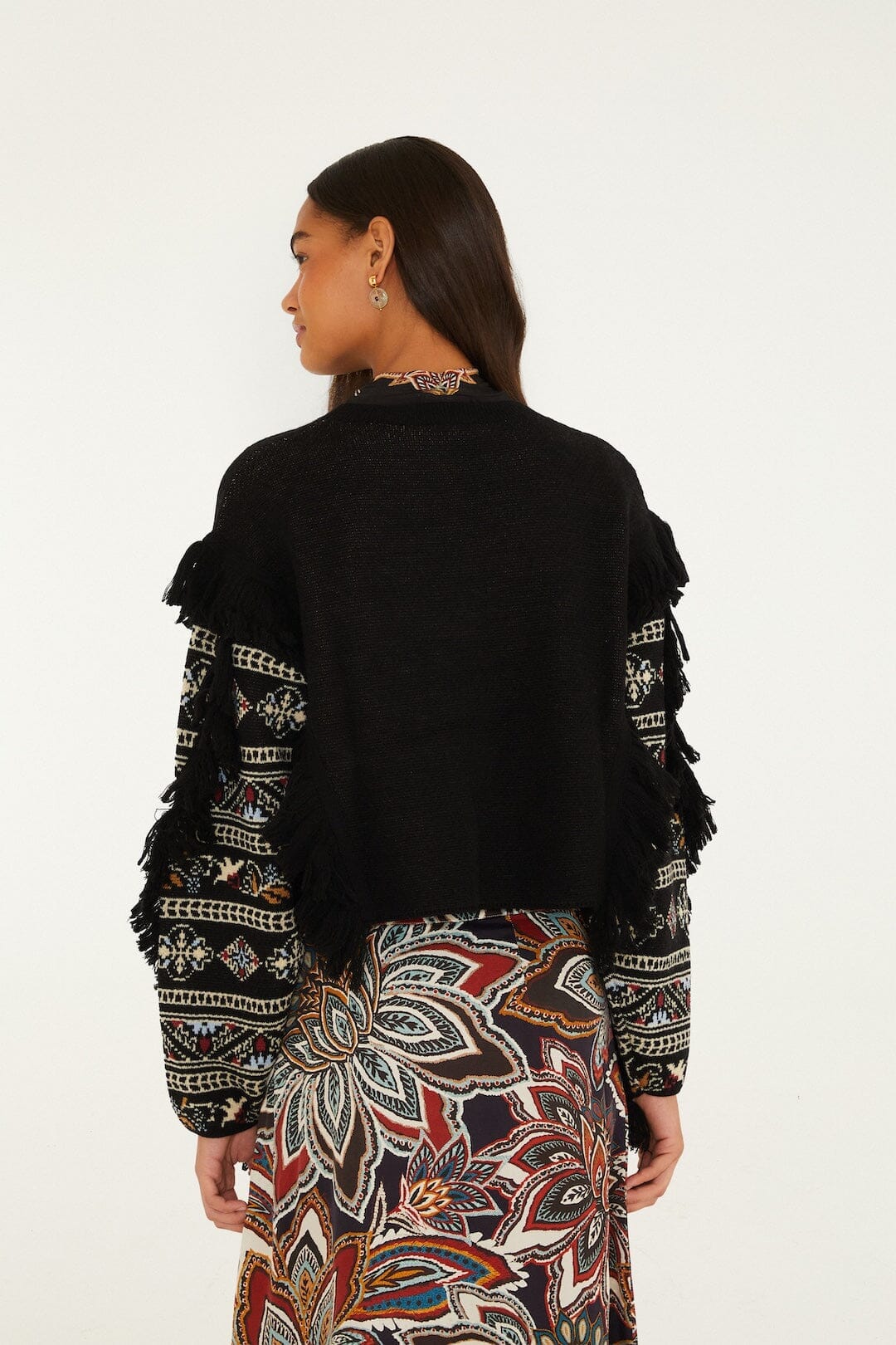 Love Paisley Cornelli Fringe Knit Sweater
