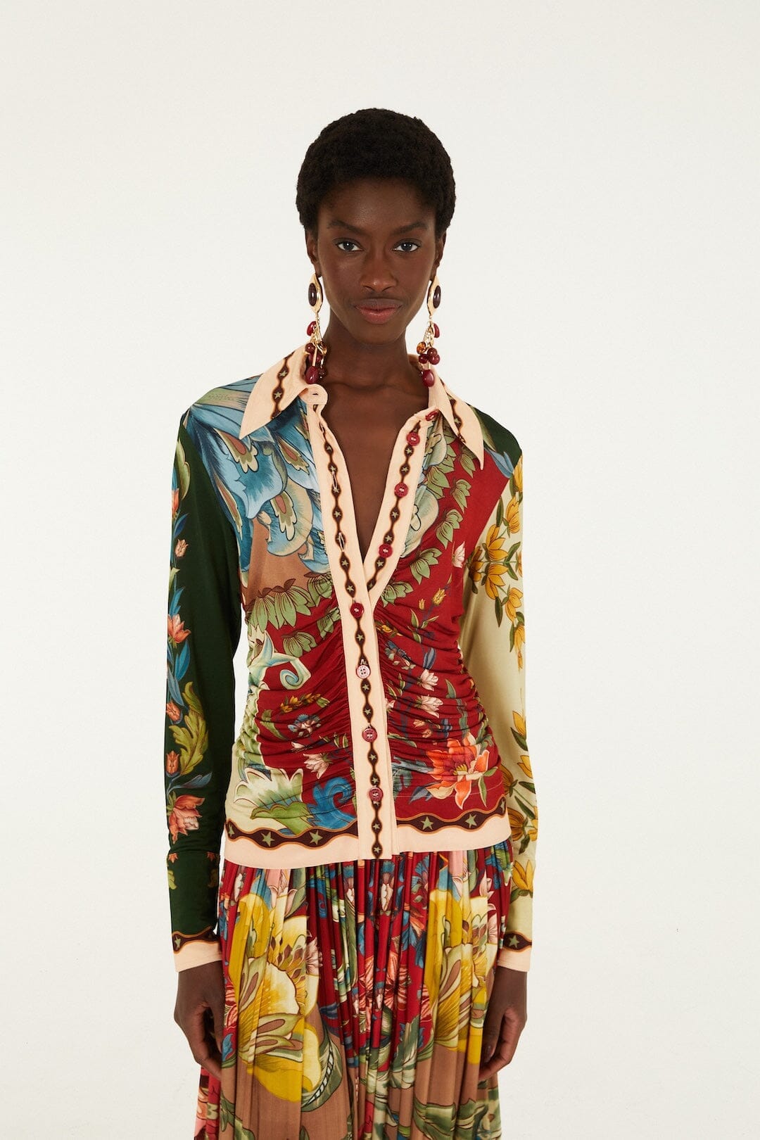 Lunar Boho Buttoned Collared Shirt