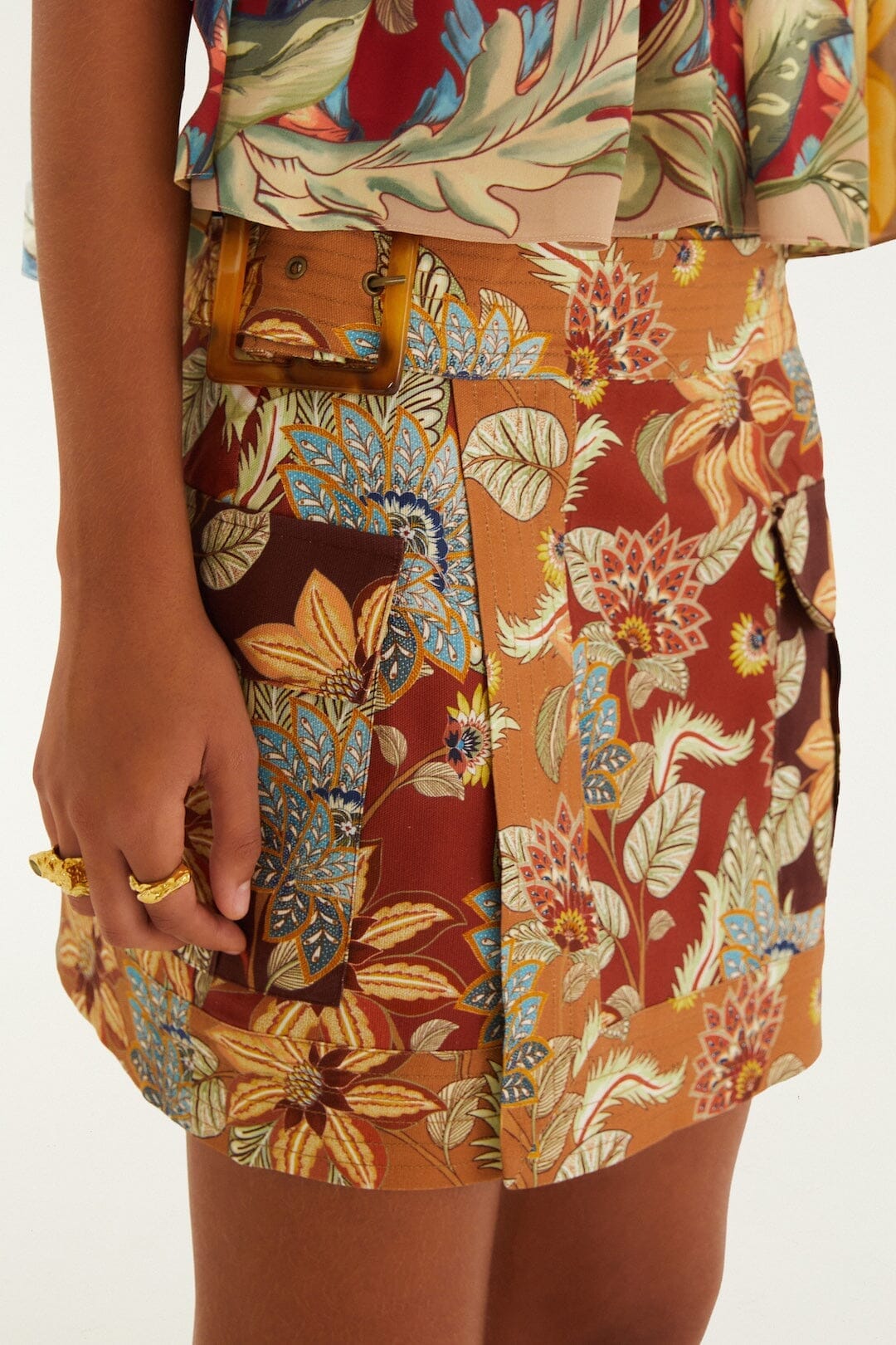 Lunar Boho Mini Skirt