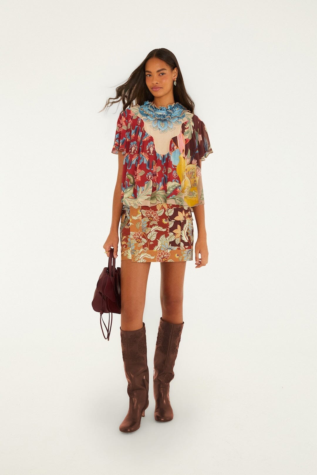 Lunar Boho Mini Skirt