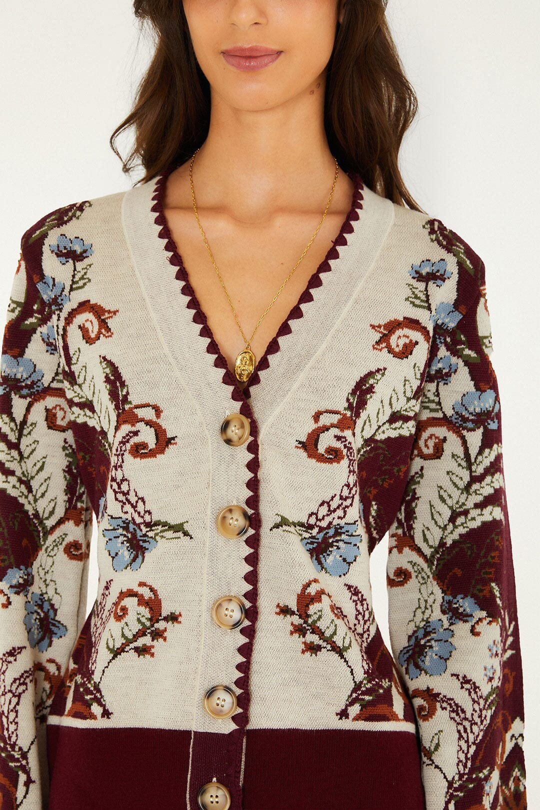 Millena Buttoned Knit Cardigan