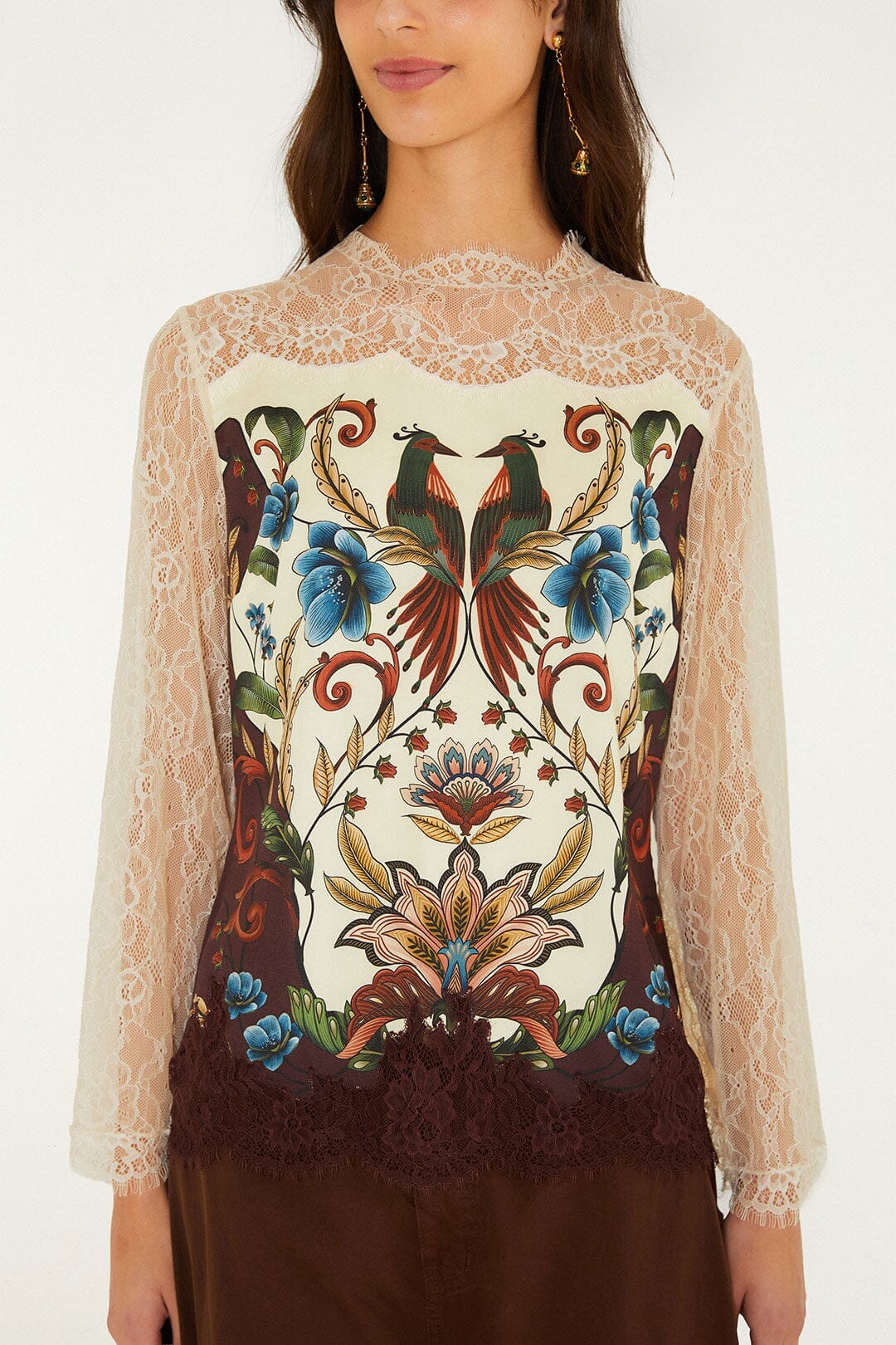 Millena Lace Long Sleeve Blouse