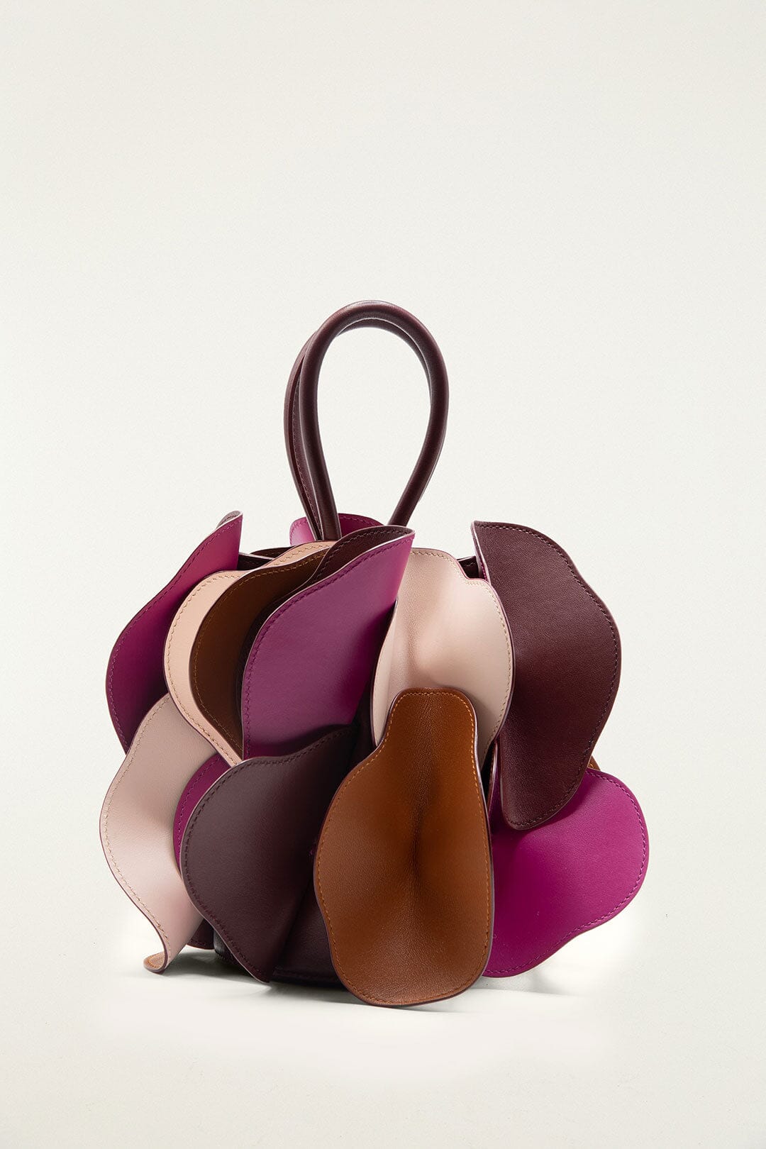 FARM Rio model wearing the Multicolor Leather Flower Bag