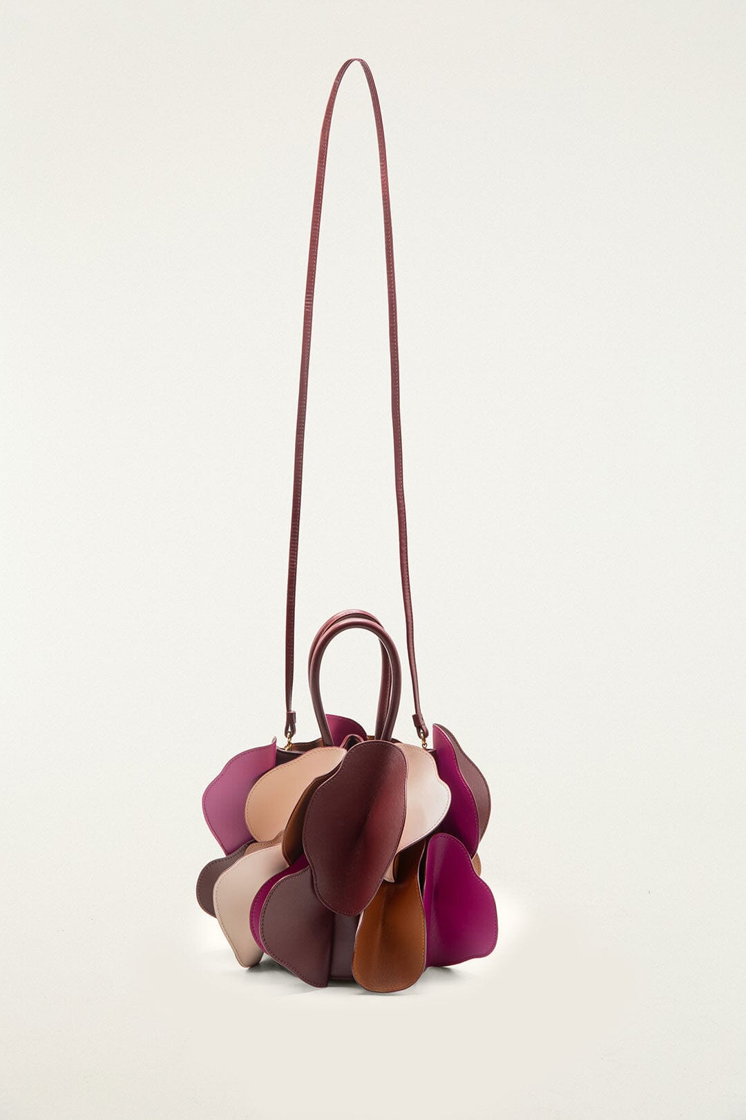 FARM Rio model wearing the Multicolor Leather Flower Bag