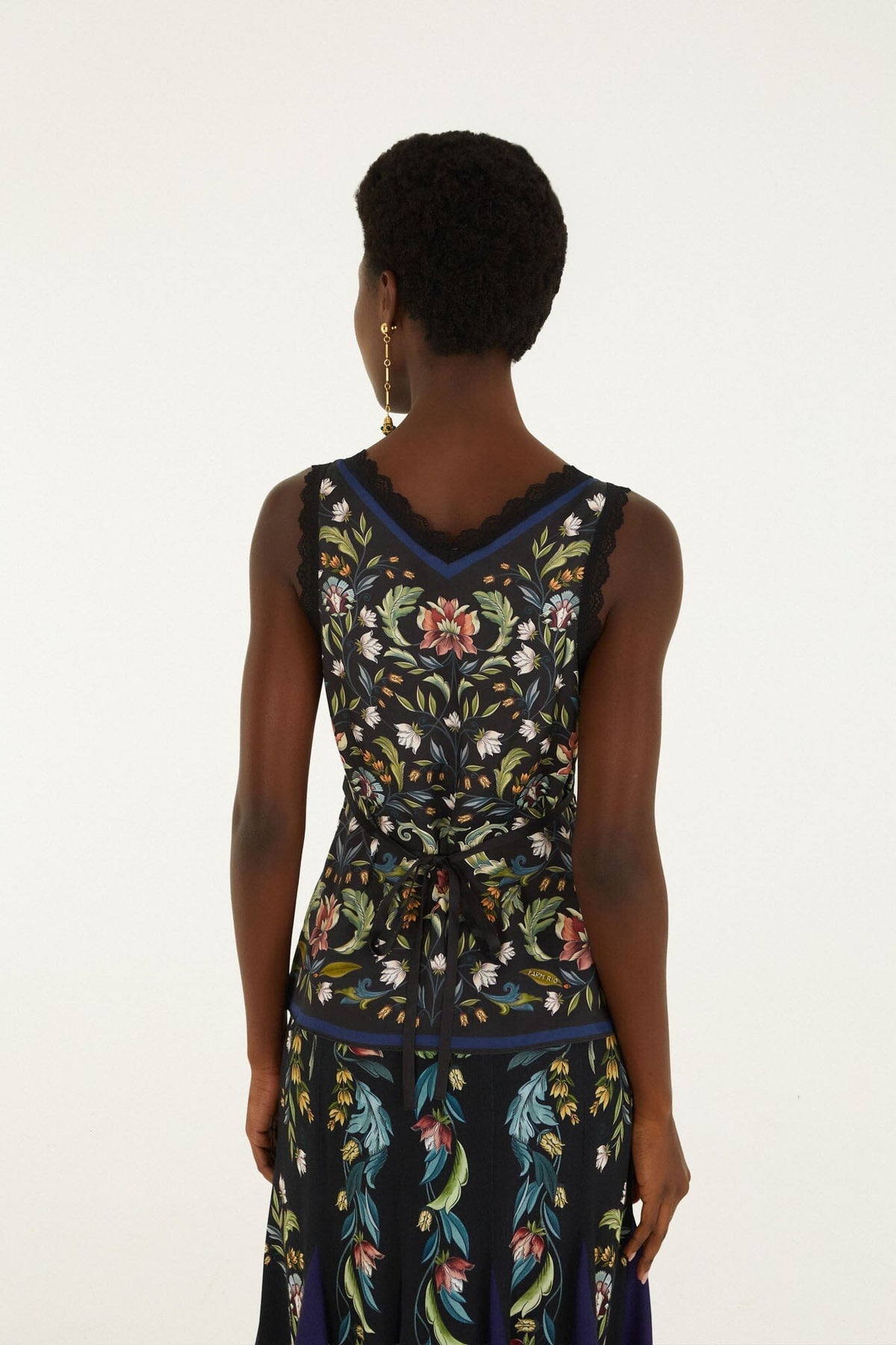 Natalia Lace Sleeveless Blouse