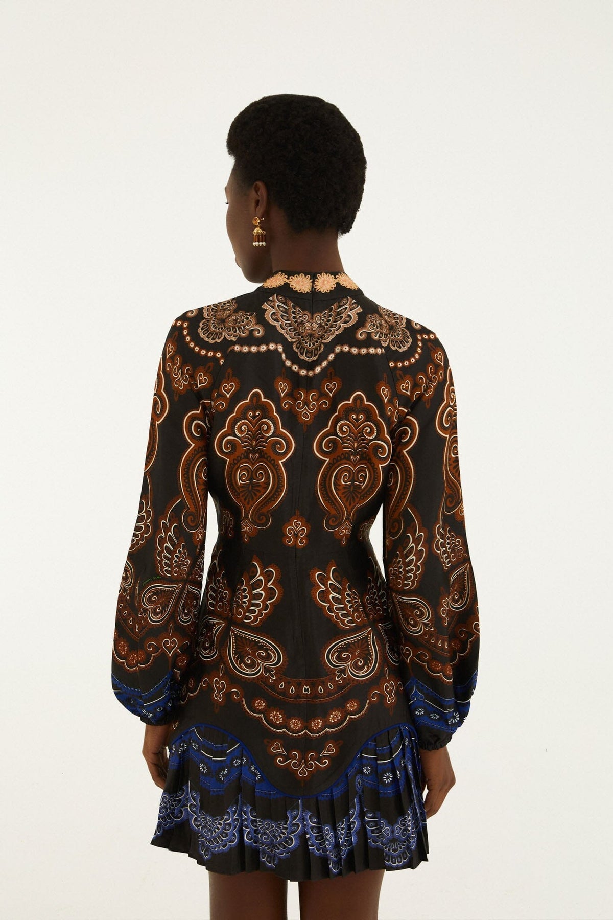 Nicole Ruffled Long Sleeve Mini Dress