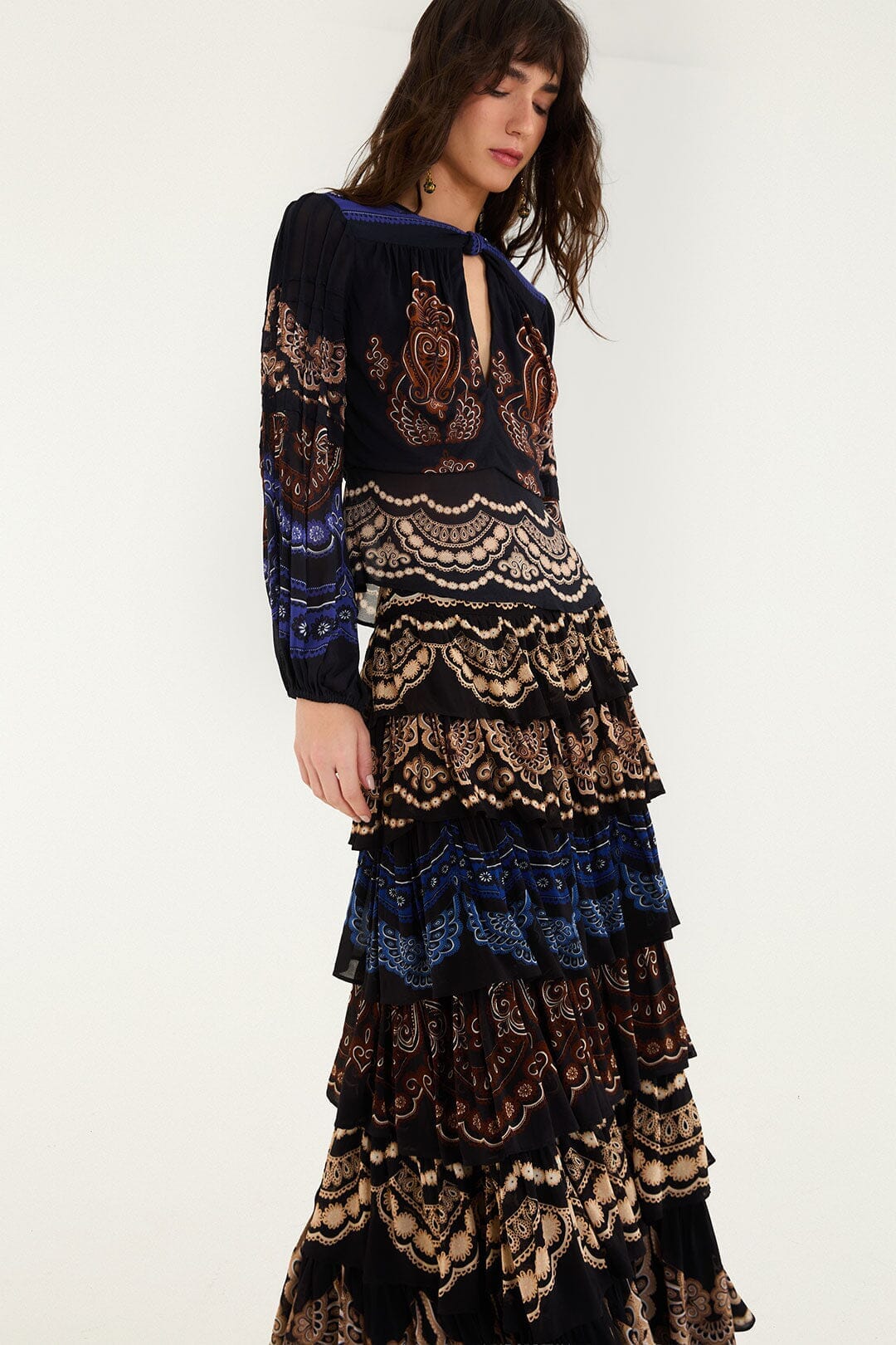 Nicole Ruffled Maxi Skirt