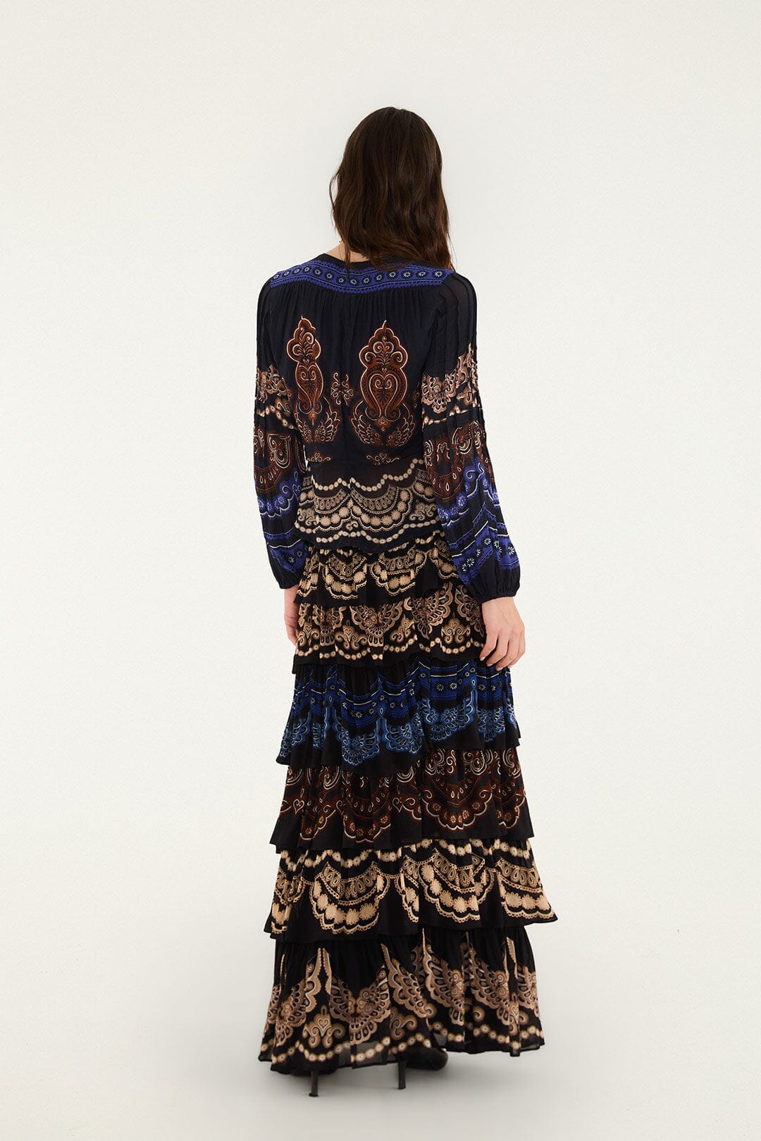 Nicole Ruffled Maxi Skirt
