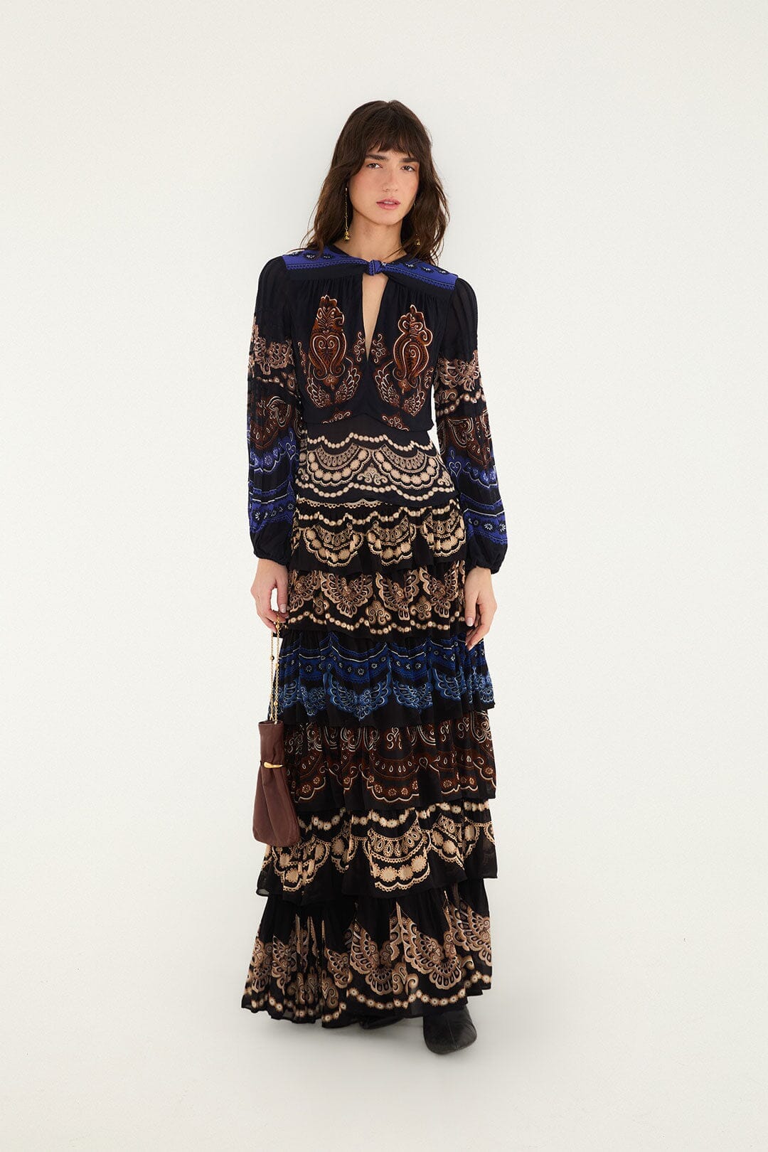 Nicole Ruffled Maxi Skirt