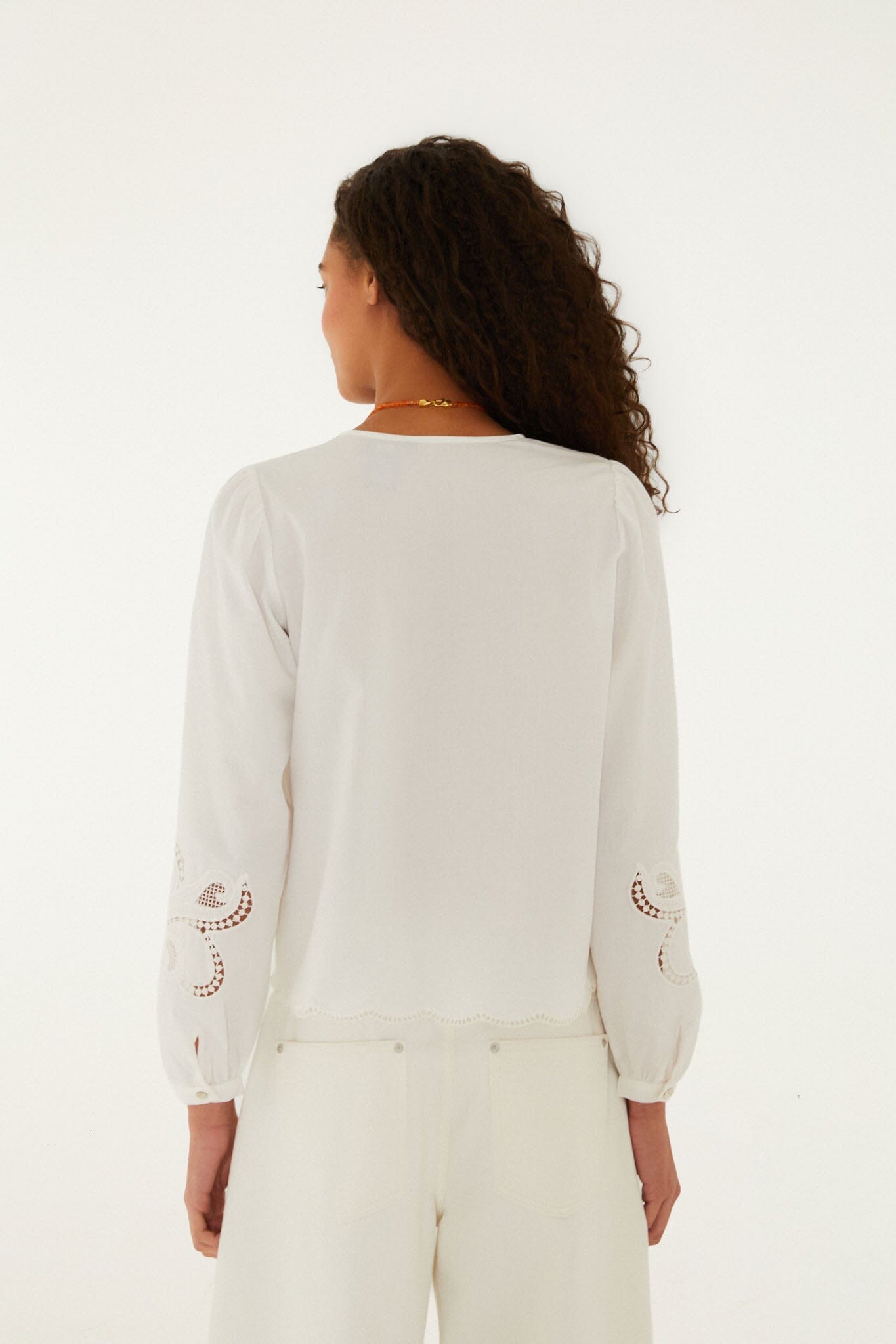 Off-White Richelieu Long Sleeve Blouse