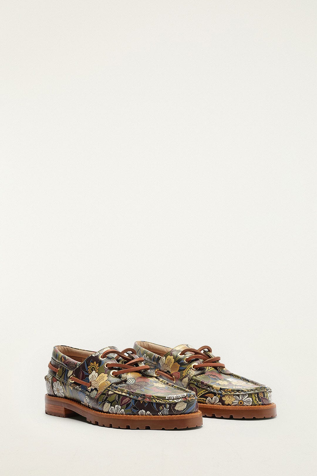 FARM Rio model wearing the Printed Boat Shoes