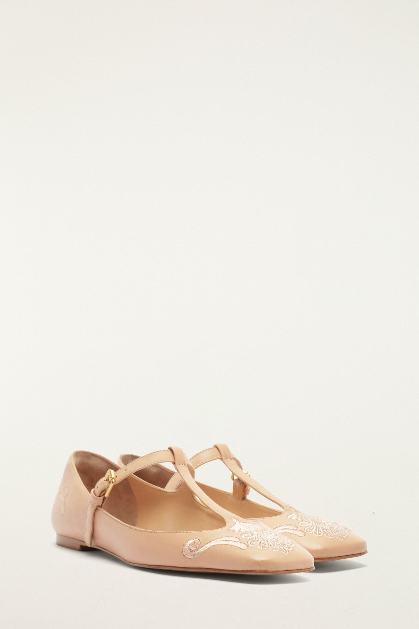 FARM Rio model wearing the Richelieu Flat Ballerina