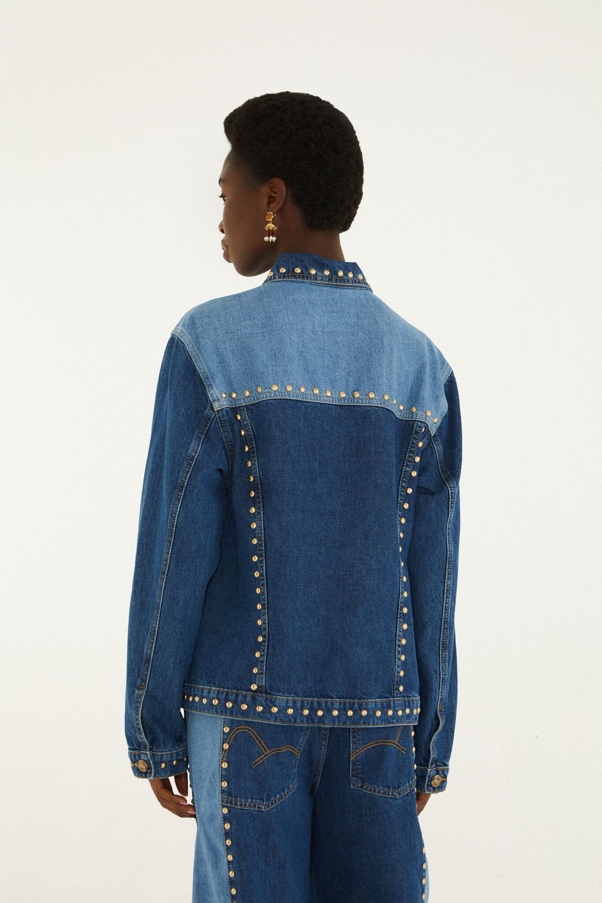 Studded Metal Denim Jacket
