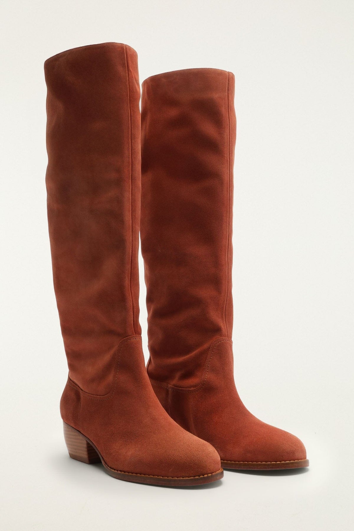 Suede Riding Boot