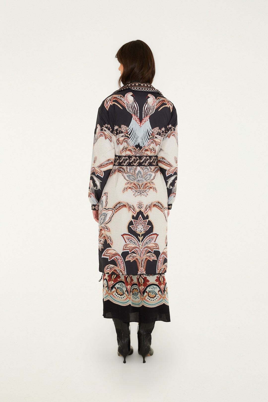 Tapestry Dream Reversible Midi Puffer Jacket
