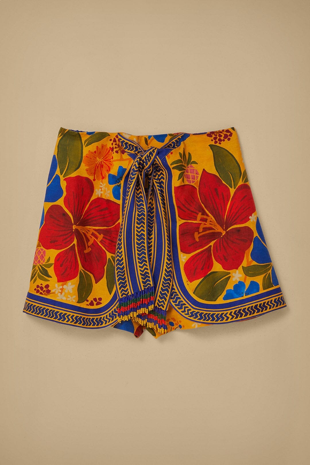 Yellow Floral Yard Lenzing™ Ecovero™ Euroflax™ Shorts