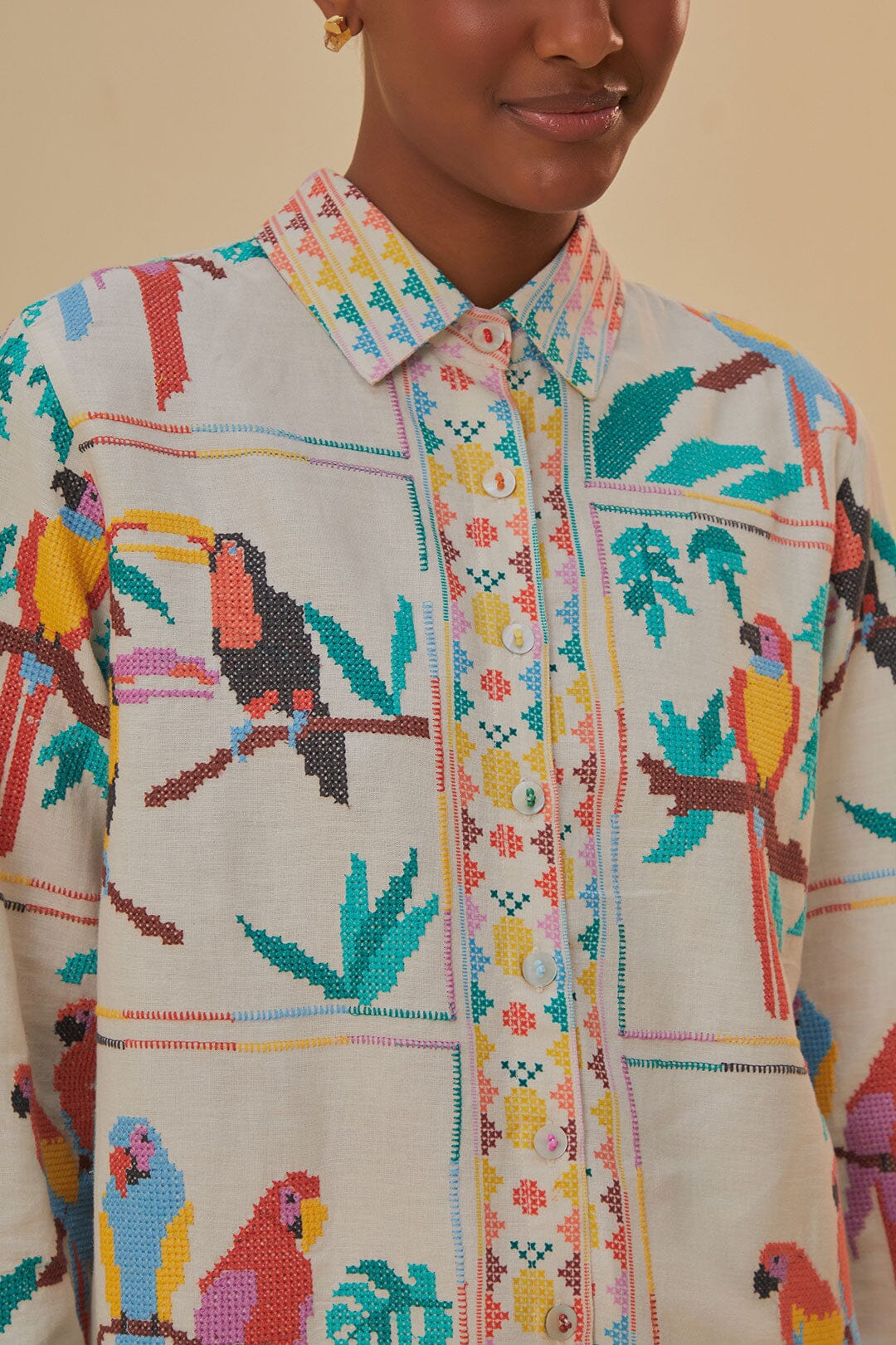 Tropical Stich Long Sleeve Shirt