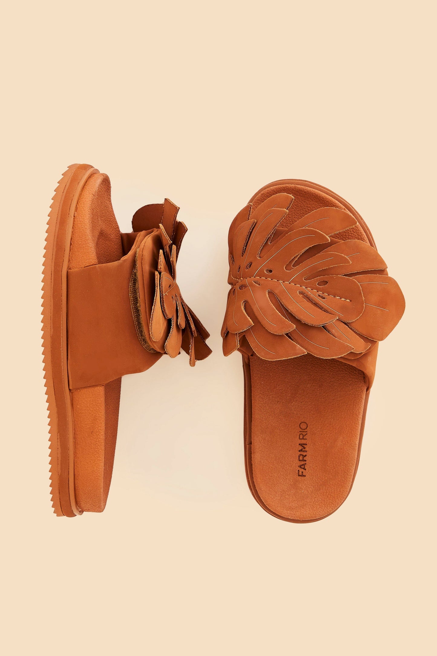 Caramel Monstera Anatomic Slide Sandal