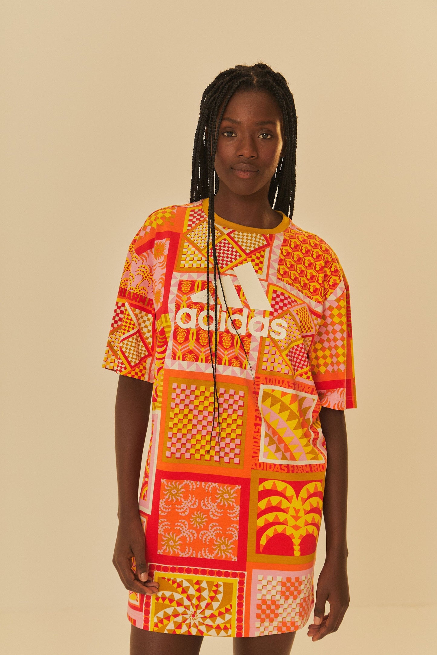 Adidas Farm Solar Kaleidoscope Pink Dress